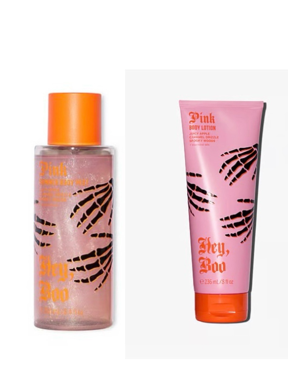 Pink Body Lotion & Body Shimmer Mist Set- HALLOWEEN HEY BOO